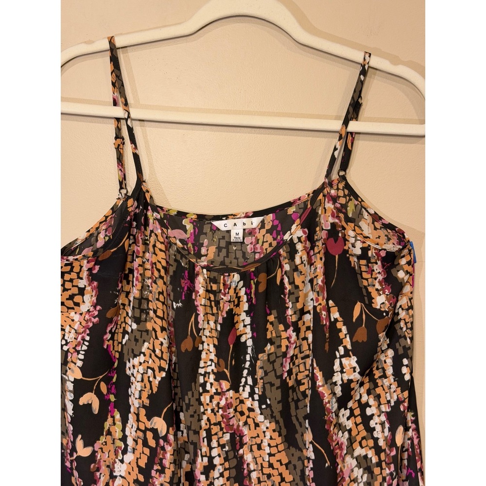 Cabi Tank Top Multi Color Medium Sleeveless Blouse Abstract Print Boho Summer - Picture 4 of 7